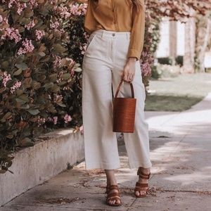 NWT Everlane Wide Leg Crop Denim